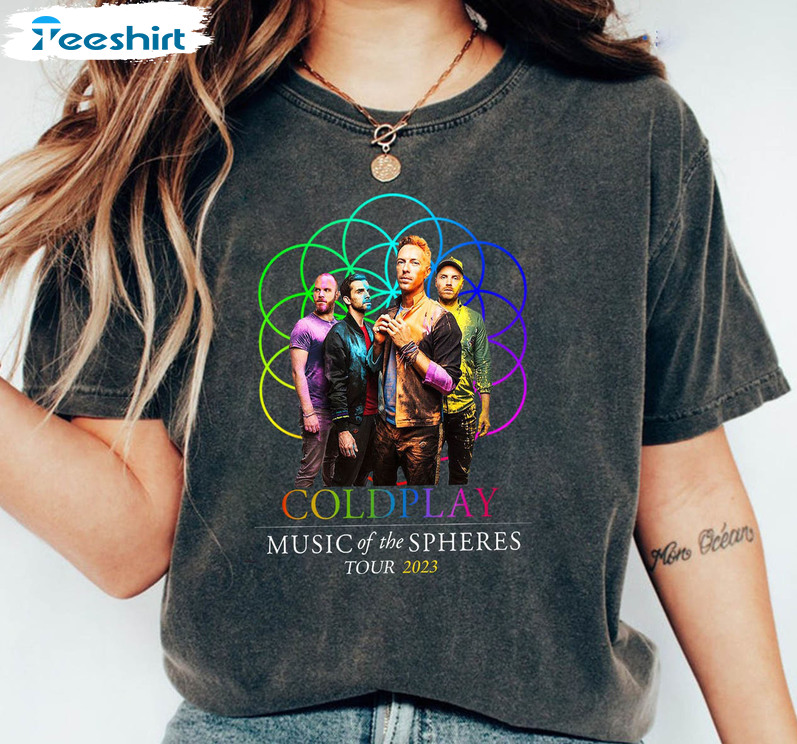 Music Of The Spheres Trendy Shirt, Coldplay Tour 2023 Long Sleeve Tee Tops