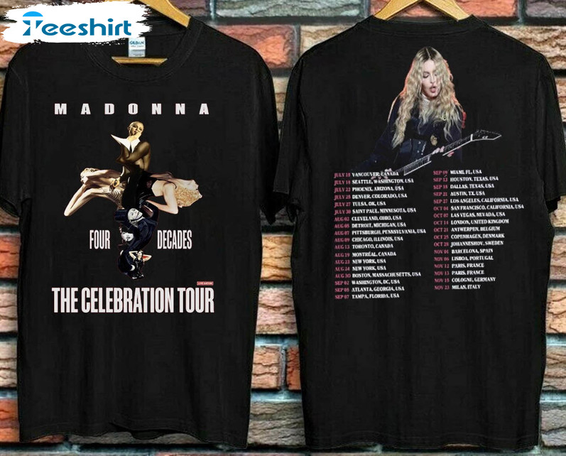 Madonna Queen Of Pop The Celebration Tour 2023 Trendy Sweatshirt, Unisex Hoodie