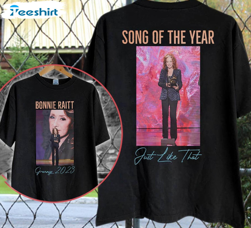 The Grammys 2023 Bonnie Raitt Wins Song Of The Year Shirt, Trendy Tee Tops Long Sleeve