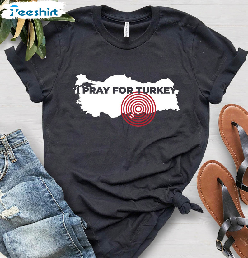 Pray For Turkey Help Turkey Shirt, Support Earthquake Relief Long Sleeve Sweater