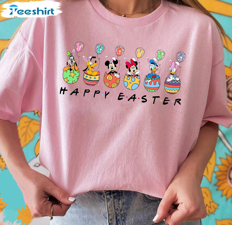 Happy Easter Shirt, Disney Easter Day Mickey And Friend Sweatshirt Unisex T-shirt