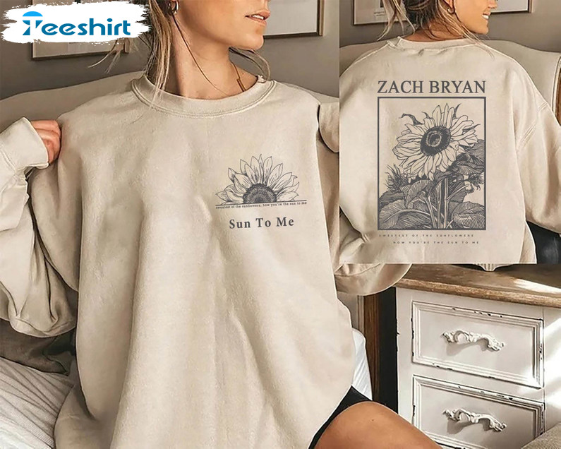 Zach Bryan Tour Shirt, Sun To Me Unisex Hoodie Long Sleeve