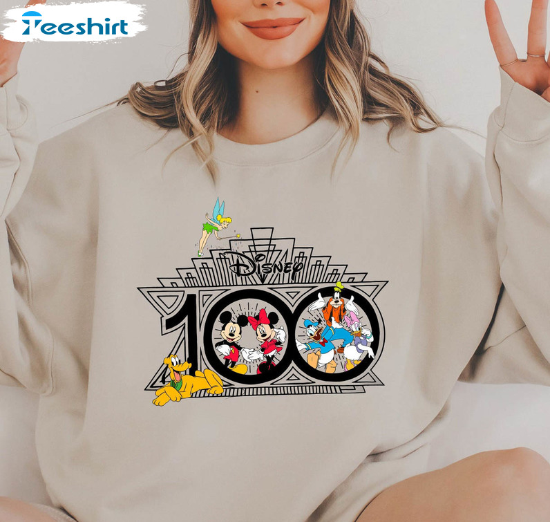 Disney Anniversary Shirt , 100 Years Of Wonder Short Sleeve Long Sleeve