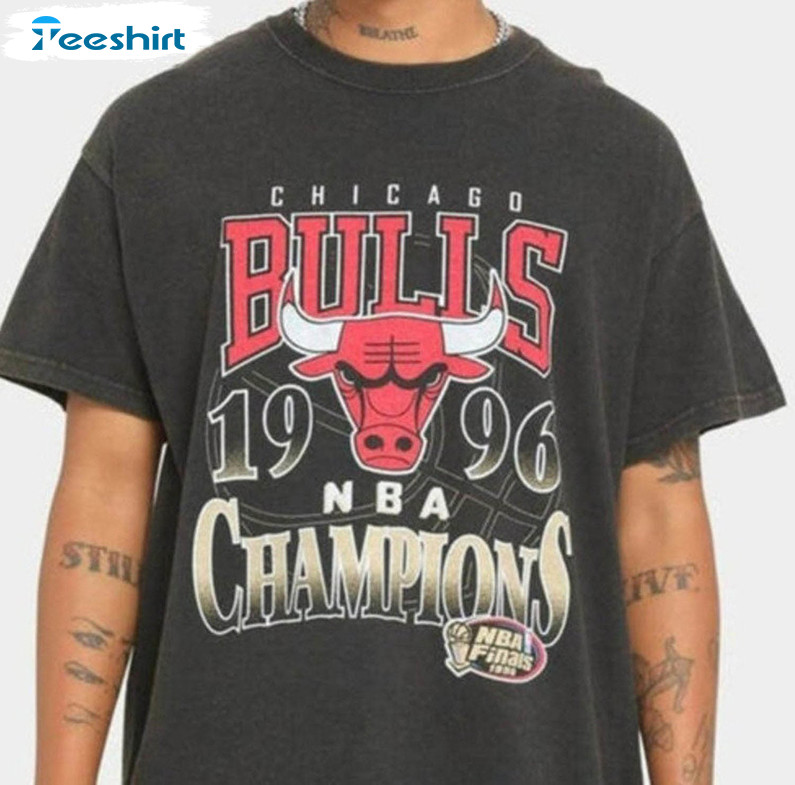 Vintage Nba Chicago Bulls Champions Logo Shirt, Basketball Unisex T-shirt Long Sleeve
