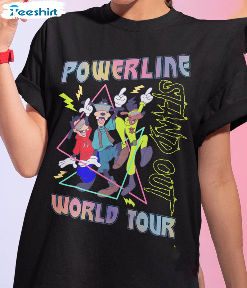 Powerline Stand Out World Tour Shirt, Trendy Powerline Goofy Movie Hoodie Long Sleeve