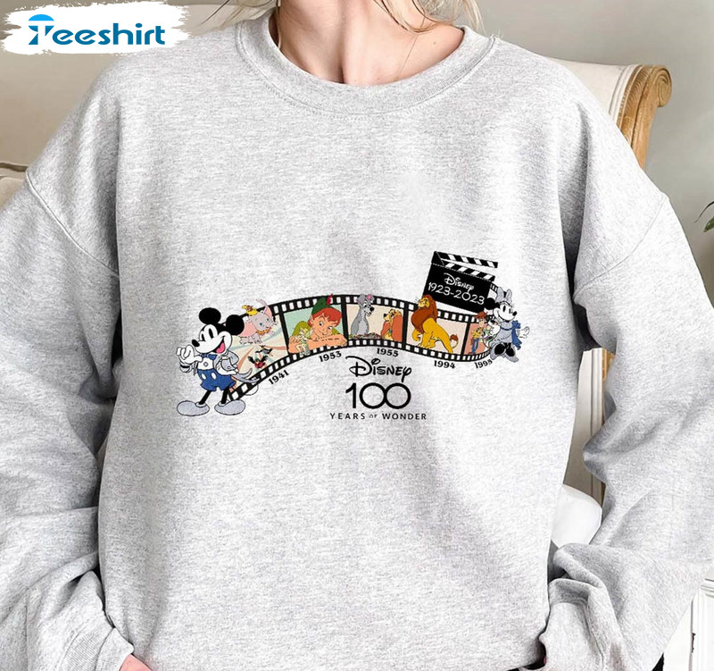 Disney 100 Years Of Wonder Funny Shirt, Disneyworld Long Sleeve Short Sleeve