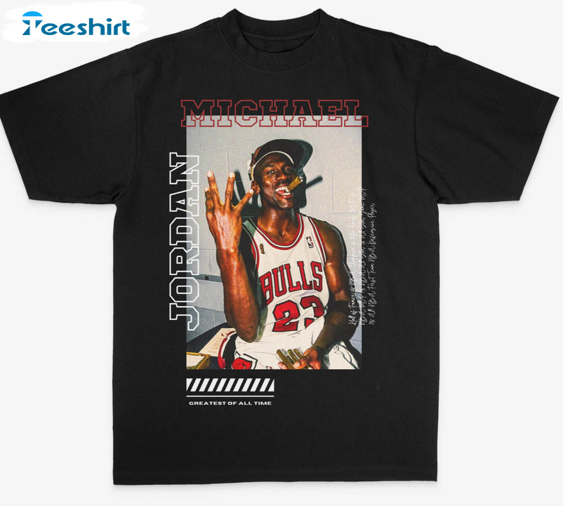Michael Jordan Chicago Bulls Trendy Shirt, Vintage Nba Space Jam Jordan Sweatshirt Short Sleeve