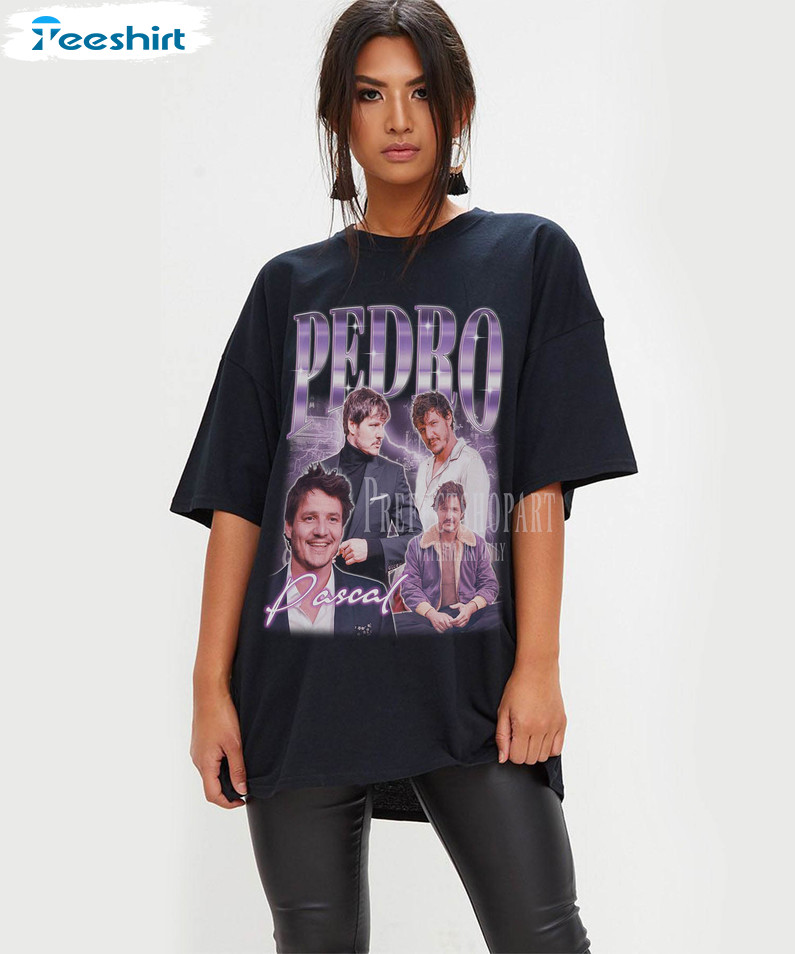 Pedro Pascal Shirt , Actor Pedro Pascal Vintage Unisex T-shirt Tee Tops