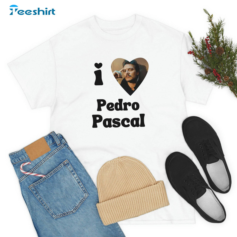 I Heart Pedro Pascal Shirt, The Last Of Us Sweater Short Sleeve