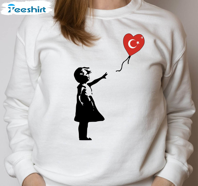 Support Turkey Shirt, Earthquake In Turkey Help For Turkey Crewneck Unisex T-shirt