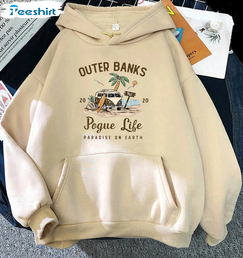 Outer Banks Pogue Life Trendy Shirt, Paradise On Earth Netflix Show Short Sleeve Crewneck