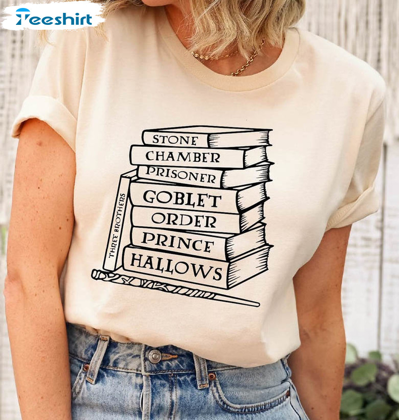 Wizard Book Vintage Shirt, Bookworm Unisex T-shirt Long Sleeve