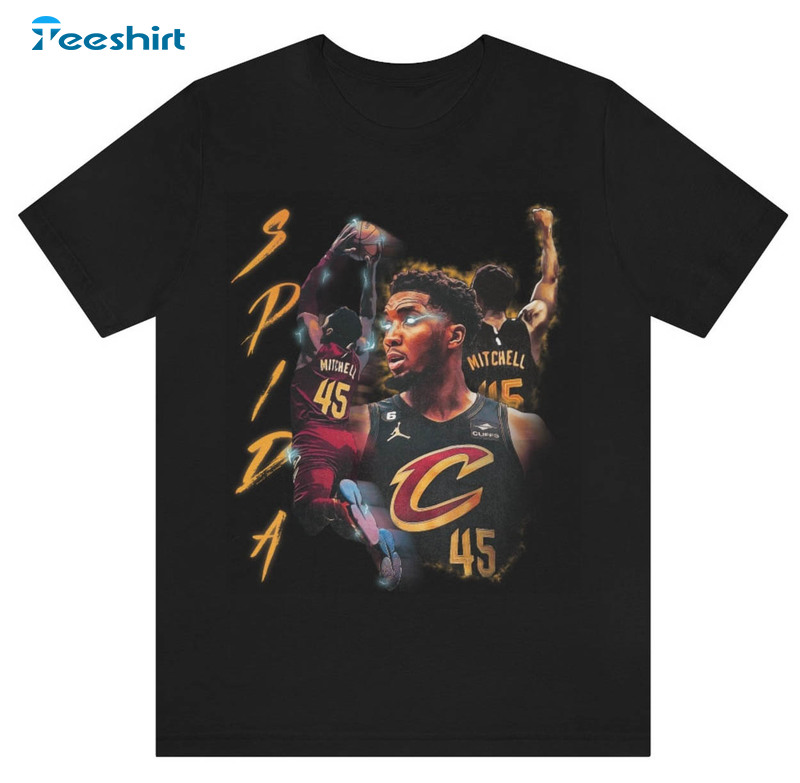 Donovan Mitchell Trendy Shirt, Cleveland Cavaliers Unisex T-shirt Short Sleeve