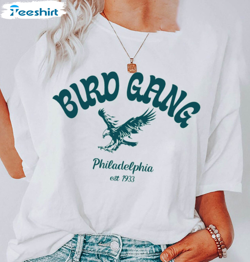 Bird Gang Shirt, Philadelphia Football Champion Unisex Hoodie Long Sleeve
