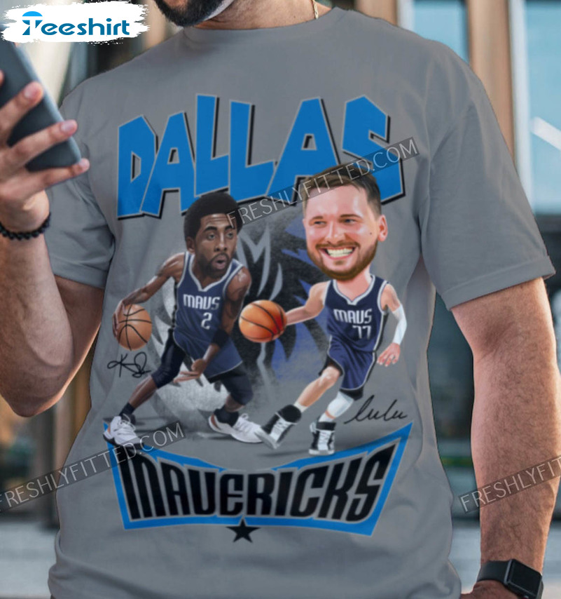 Kyrie Irving Basketball Trendy Shirt, Luka Doncic Dallas Mavs Short Sleeve Sweatshirt