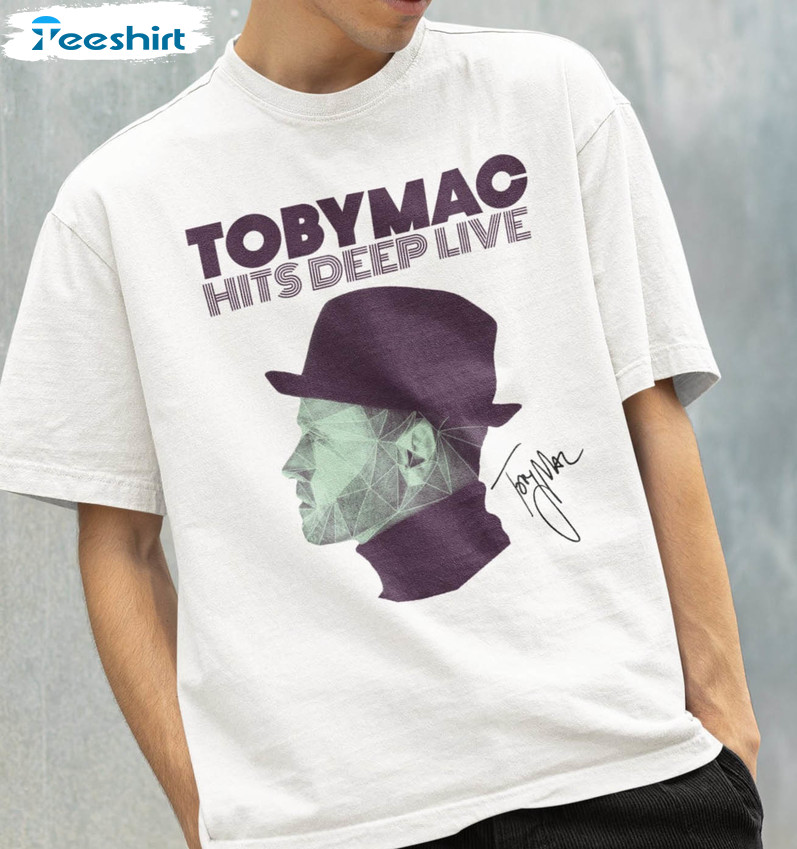 Tobymac Hits Deep Live Shirt, Toby Mac 2023 Tour Short Sleeve Crewneck