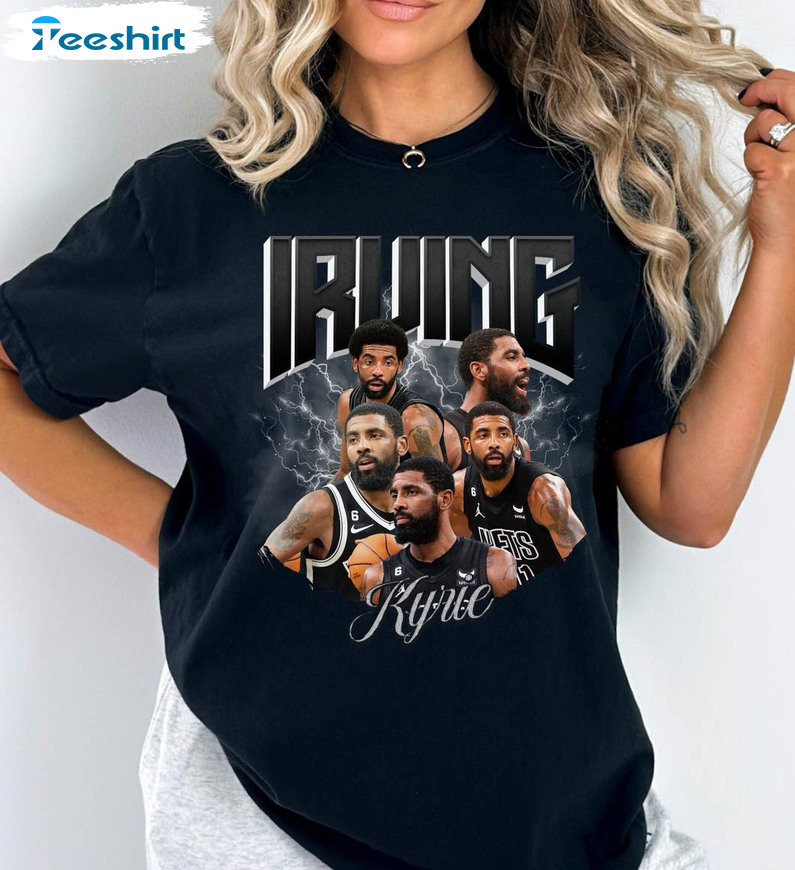 Kyrie Irving Trending Shirt, Basketball Player Short Sleeve Tee Tops