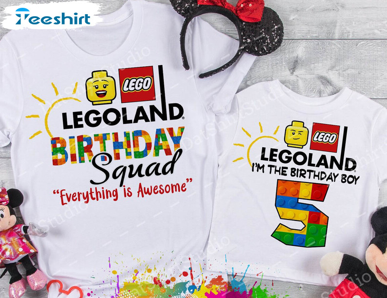 Legoland Birthday Squad Shirt, Trendy Family Trip Legoland Long Sleeve Unisex T-shirt