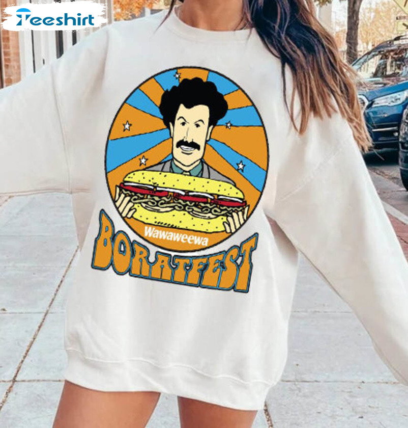 Wawaweewa Boratfest Shirt, Trending Meme Unisex T-shirt Long Sleeve
