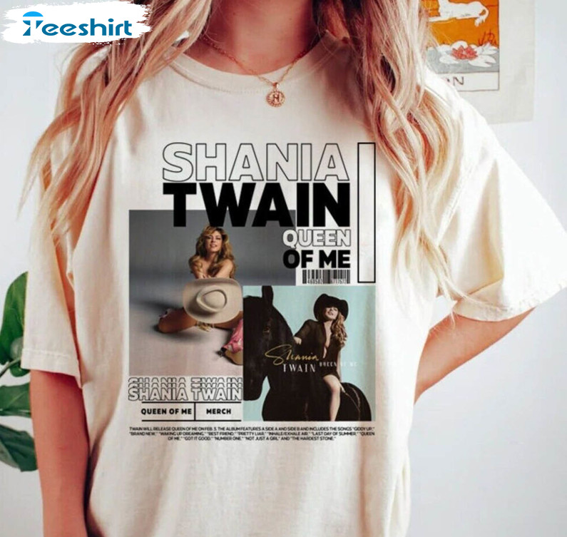 Vintage Shania Twain Shirt, Queen Of Me Tour Short Sleeve Unisex T-shirt