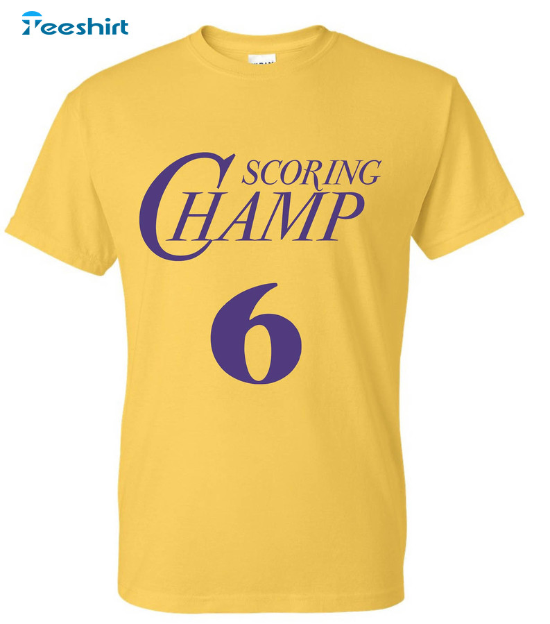 Scoring Leader James 6 Shirt, Los Angeles Jersey All Time Crewneck Unisex T-shirt