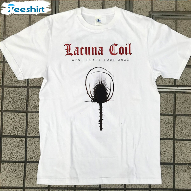 2023 Lacuna Coil Shirt, West Coast Tour Sweater Short Sleeve