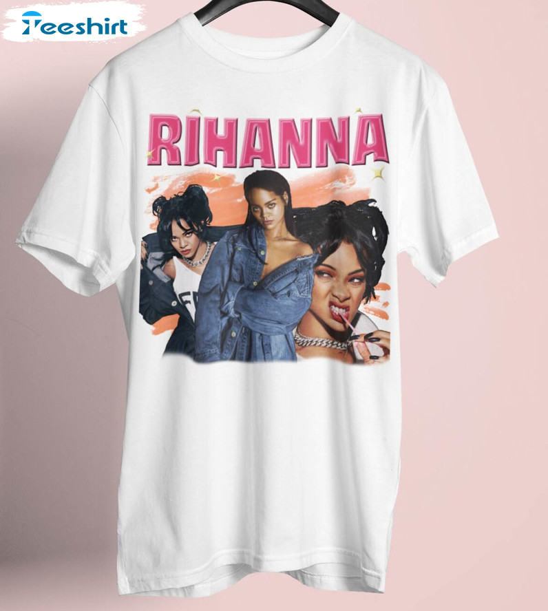 Rihanna Trendy Shirt, Vintage Super Bowl Rihanna Unisex T-shirt Tee Tops