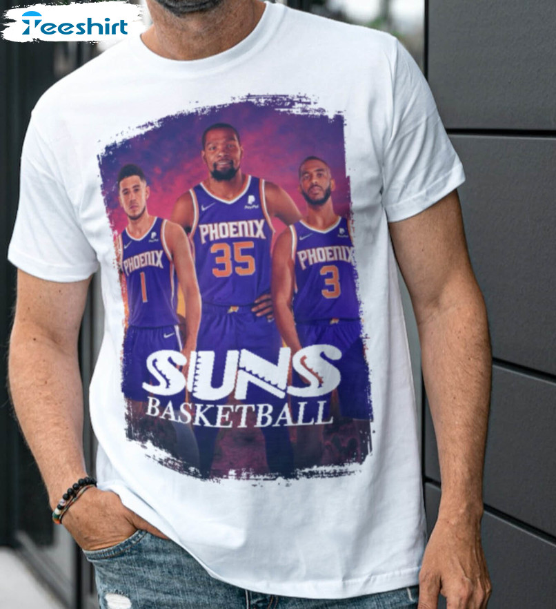 Phoenix Suns Devin Booker Kevin Durant And Chris Paul Nba Playoff  Signatures Shirt - Shibtee Clothing