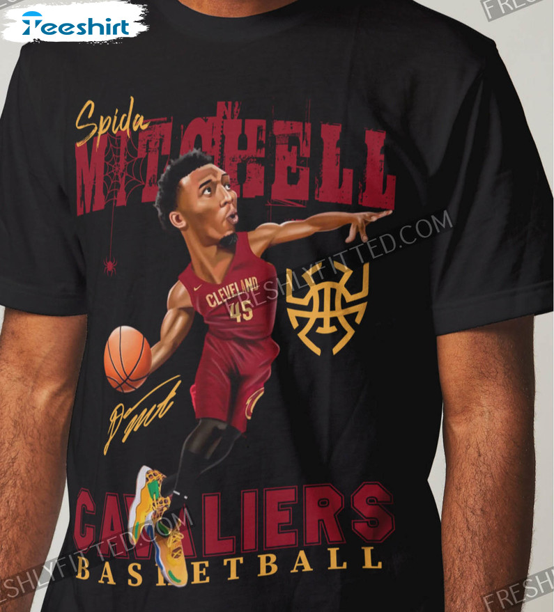 Donovan Mitchell Cleveland Cavaliers Trendy Unisex T-shirt , Short Sleeve
