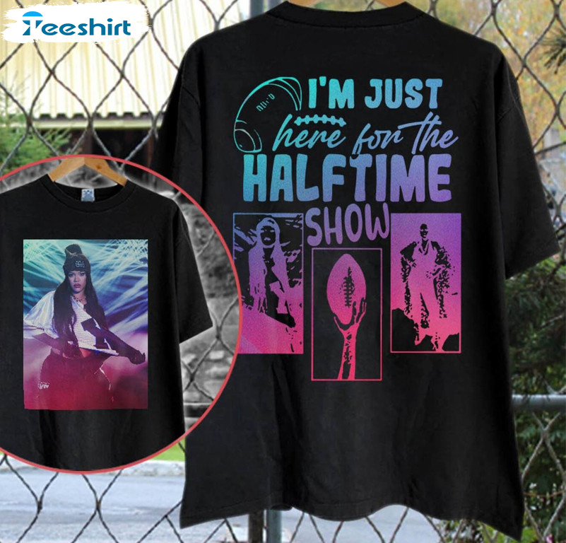 Rihanna Halftime Bowl Game Day Shirt, Music Tour 2023 Long Sleeve Unisex T-shirt