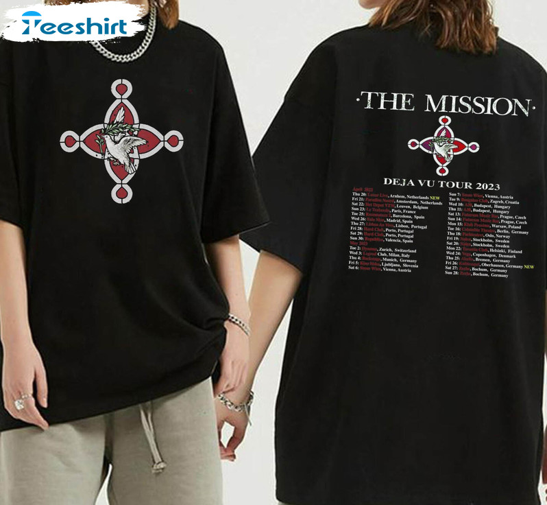 The Mission Deja Vu Tour 2023 Shirt, The Mission Band Short Sleeve Sweatshirt