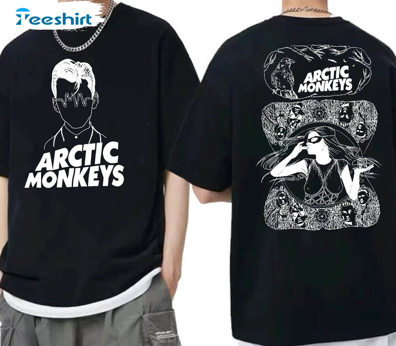 Arctic Monkeys Art Shirt, Arctic Monkeys RockBand Unisex Hoodie Long Sleeve