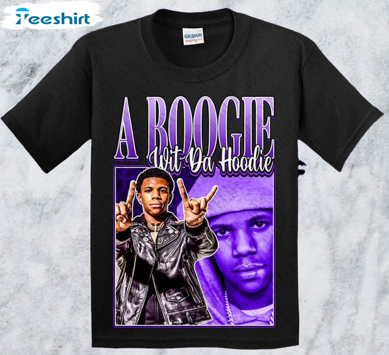 A Boogie Wit Da Hoodie Shirt, Retro A Boogie Wit Da Short Sleeve Crewneck