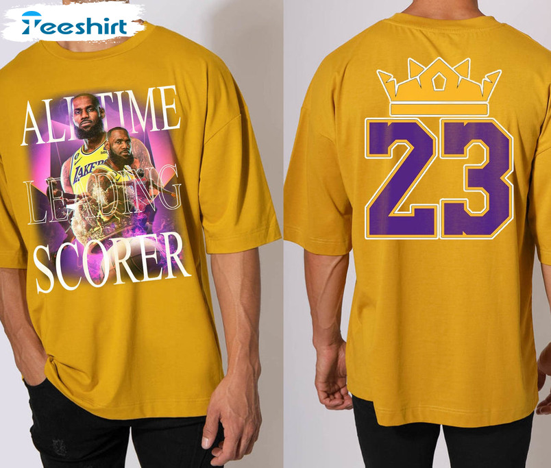 All Time Scoring Leader Trendy Shirt, James The King Basketball Unisex Hoodie Crewneck