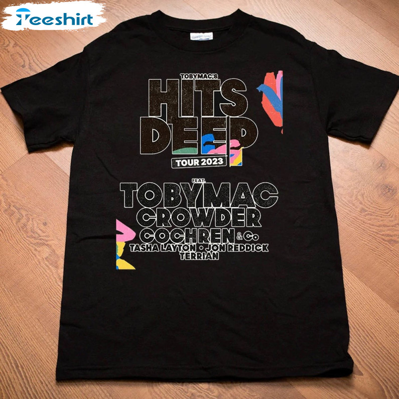 Tobymac Hits Deep Tour Vintage Shirt, Trendy Tobymac Tour 2023 Short Sleeve Sweater