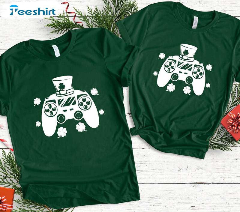 Video Game St Patricks Day Shirt, Gamer Boys Unisex T-shirt Unisex Hoodie