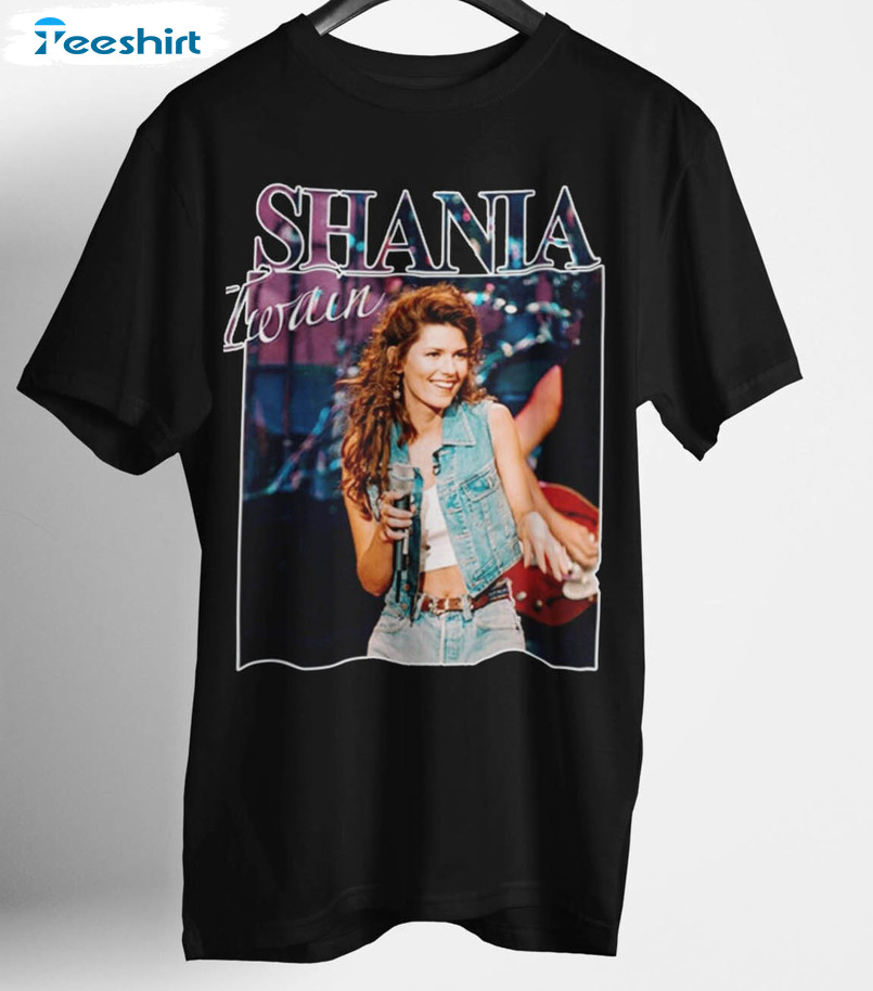 Shania Twain Tour Shirt, Queen Of Me Crewneck Short Sleeve