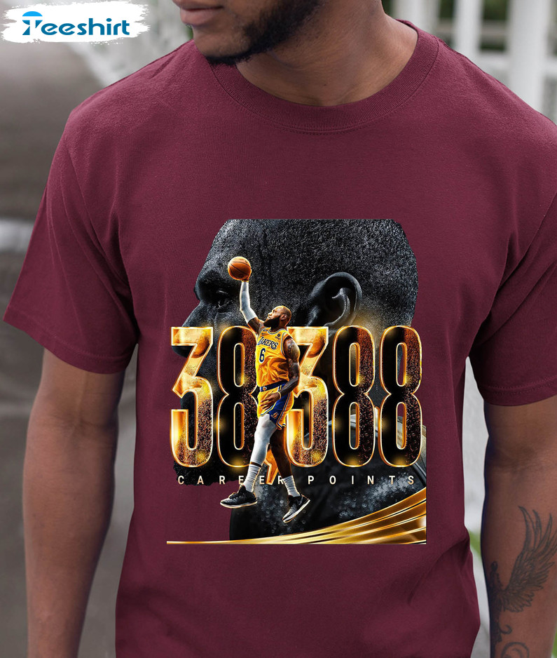 Lebron James Most Points Of All Time 38388 Shirt, Trendy Scoring Leader Sweatshirt Unisex T-shirt