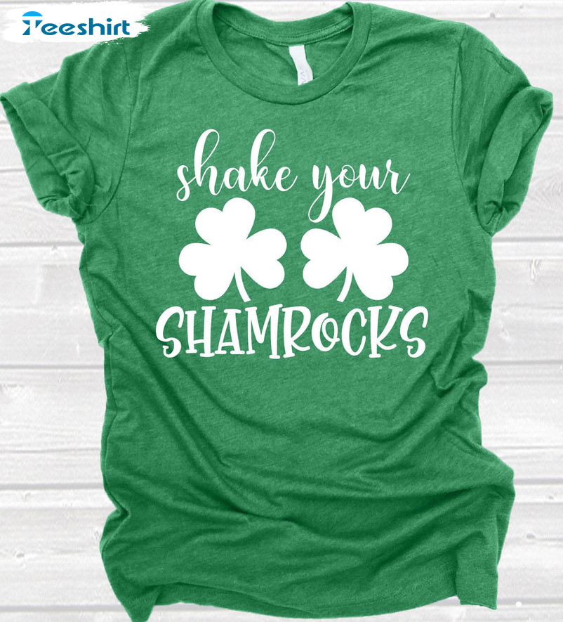 Shake Your Shamrocks Vintage Shirt, St Patricks Day Long Sleeve Tee Tops