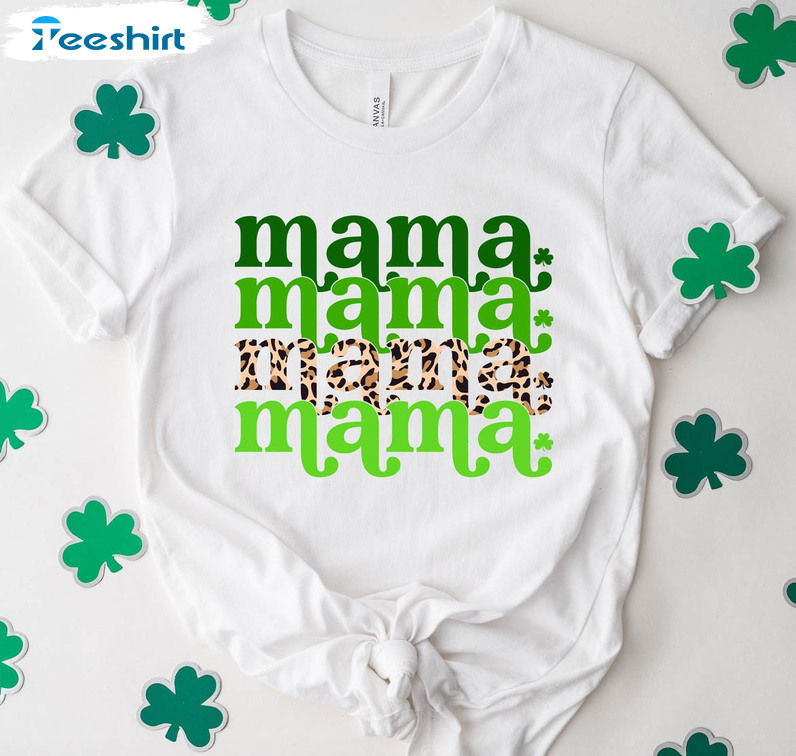 One Lucky Mama Shirt, St Patricks Day Unisex Hoodie Crewneck