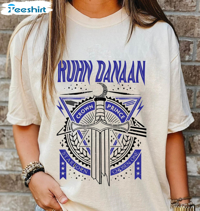 Ruhn Danaan Crescent City Shirt, Trendy Throne Of Glass Acotar Unisex Hoodie Short Sleeve