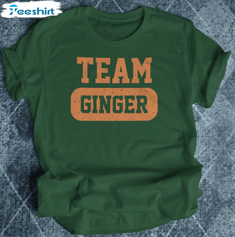 St Patricks Day Irish Shirt, Team Ginger Matching Long Sleeve Sweater