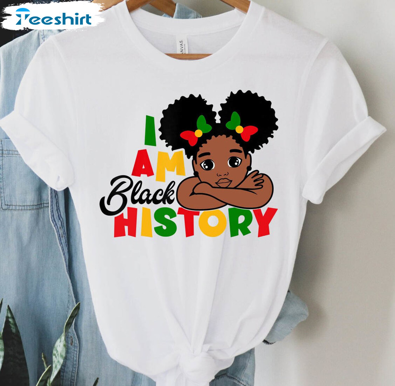 I Am Black History Vintage Shirt, Trendy Black Lives Matter Unisex T-shirt Long Sleeve