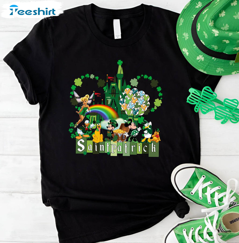 Disney St Patricks Day Funny Shirt, Matching Unisex Hoodie Long Sleeve