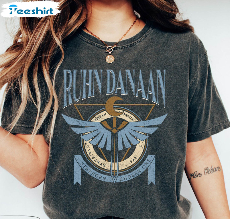 Ruhn Danaan Crescent City Trendy Shirt, Vintage Throne Of Glass Short Sleeve Long Sleeve