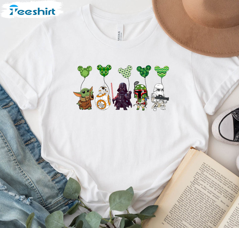 Funny Baby Yoda Disney St Patricks Day Shirt, Long Sleeve St Patricks Day  Shirts - Allsoymade