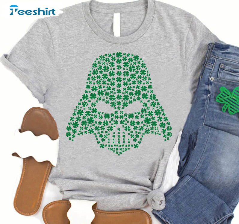 St Patrick's Day Darth Vader Shirt, Disney Shamrock Unisex T-shirt Short Sleeve