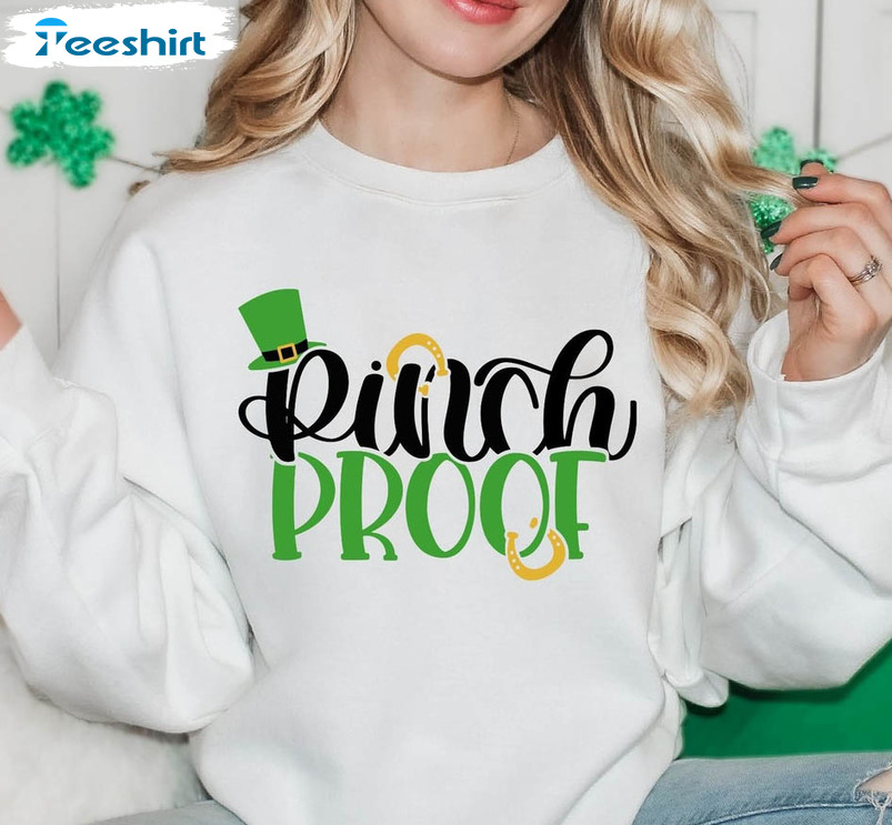 Inch Proof St Patricks Day Shirt, Cute Matching Funny Long Sleeve Unisex T-shirt