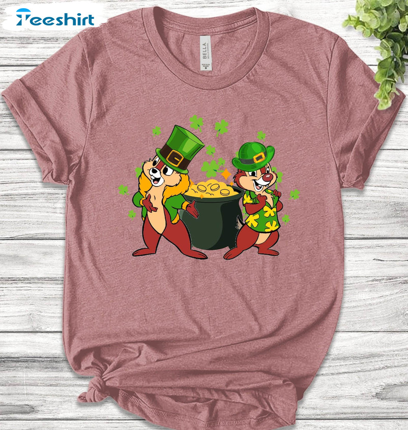 Chip And Dale St Patricks Day Funny Shirt, The Shenanigans Begin Tee Tops Unisex Hoodie