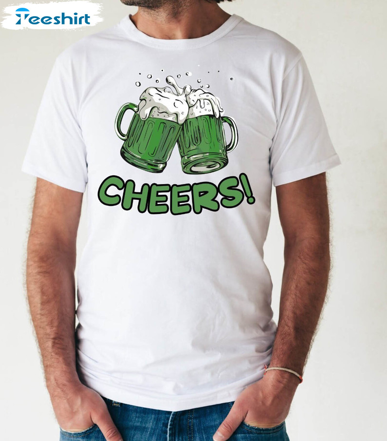 Green Beer St Patricks Shirt, Cheer Funny Long Sleeve Short Sleeve